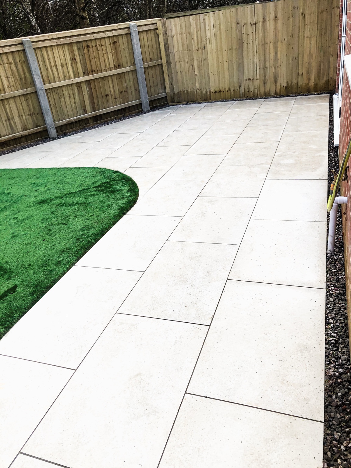 Porcelain Patios project by Stonecrest Paving and Landscaping