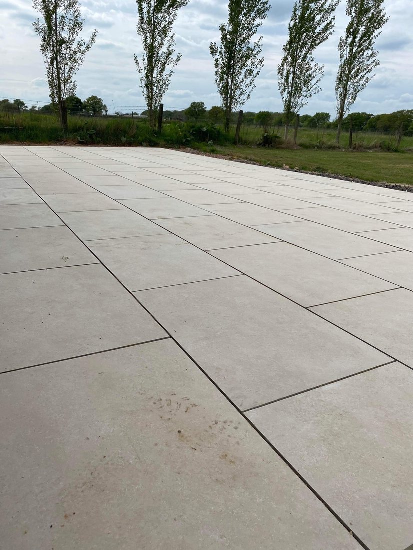 Porcelain Patios project by Stonecrest Paving and Landscaping