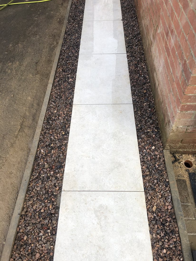 Porcelain Patios project by Stonecrest Paving and Landscaping