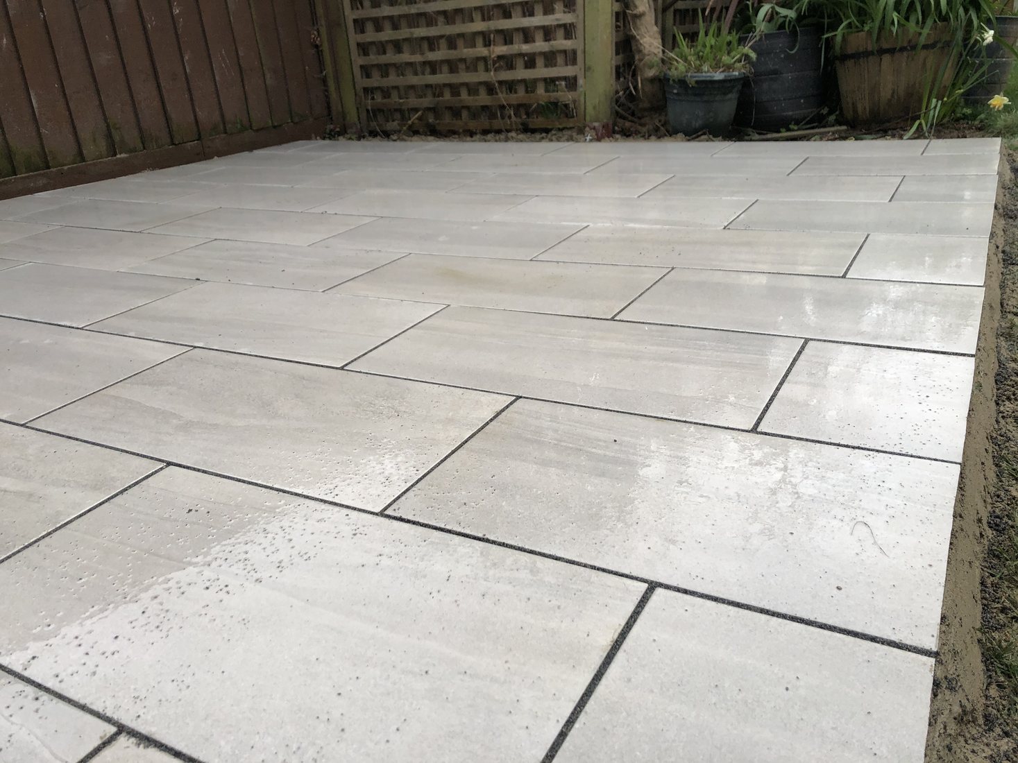Porcelain Patios project by Stonecrest Paving and Landscaping
